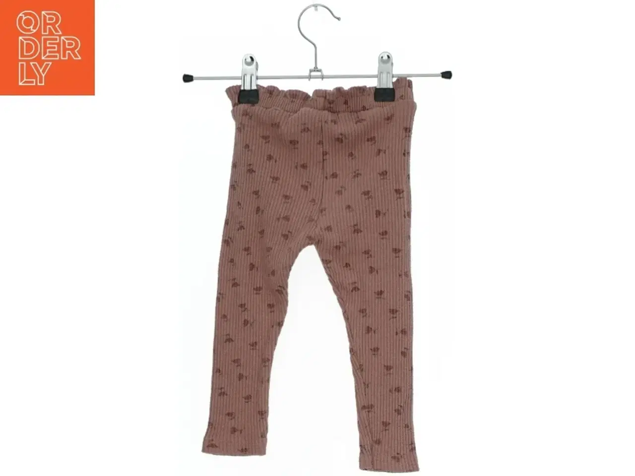 Billede 2 - Ribstrikkede leggings med blomsterprint fra Zara (str. 86)