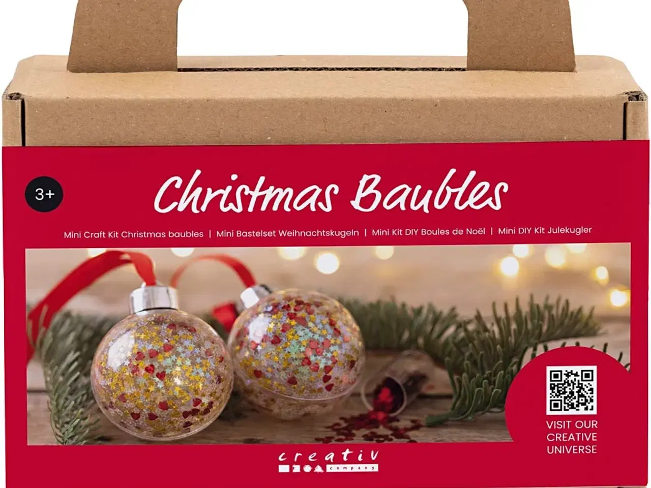 Billede 1 - Mini DIY Julekugler Kit med Pailletter