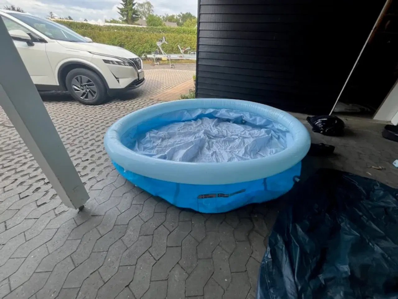 Billede 2 - Badebassin med filter, overdække og skumunderlag