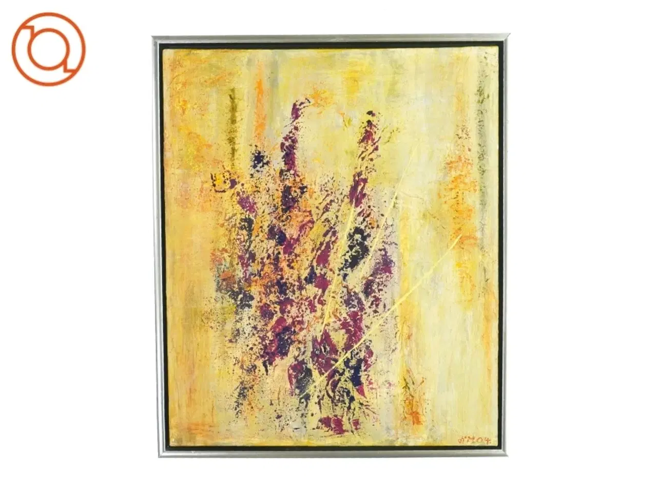 Billede 1 - Billedramme med maleri fra Ukendt (str. LB:63,5x53,5cm)