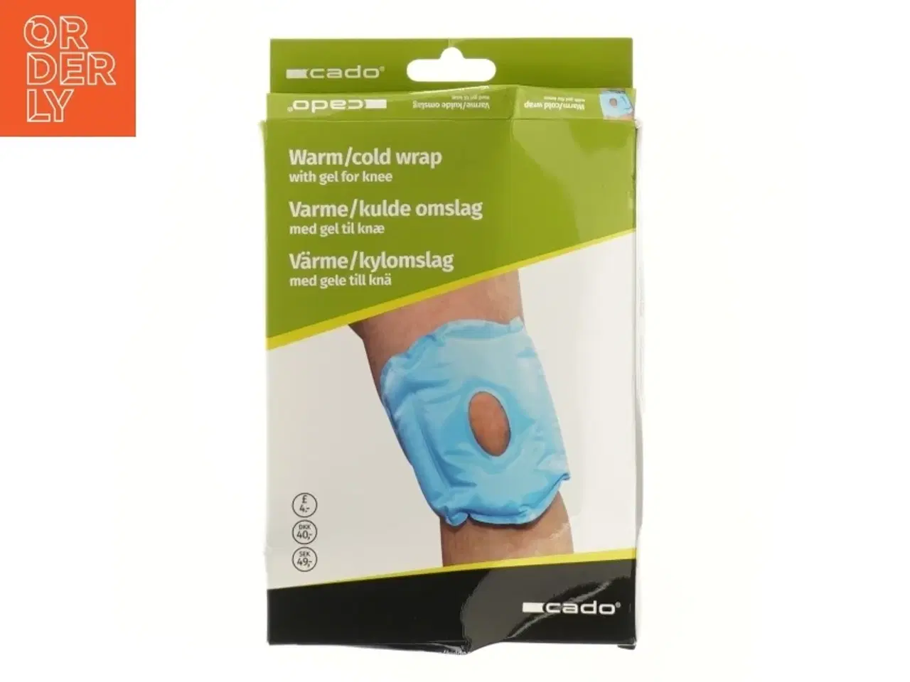 Billede 1 - Varme- og kulde knæomslag fra Cado (str. 19x15 cm)