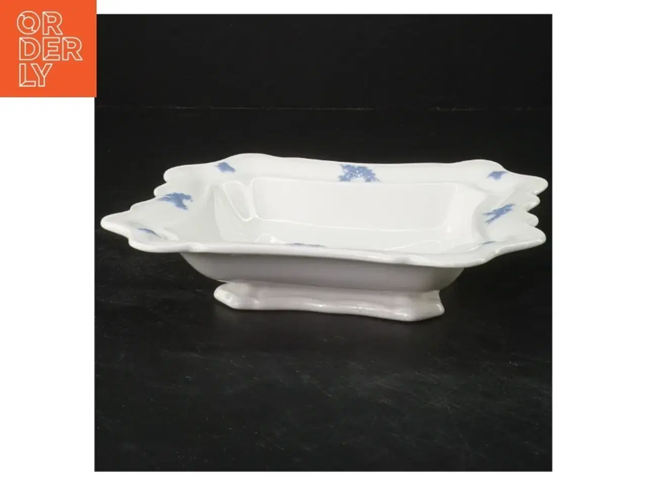 Billede 1 - Gustavberg Blå Blom skål (str. 19,5x17x3,5 cm)