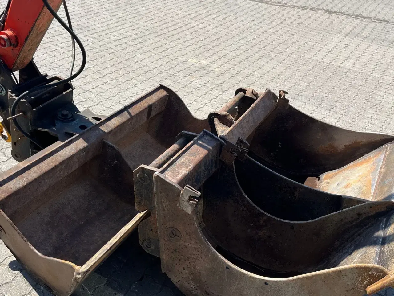 Billede 7 - Kubota KX057-4 hydraulisk Hydrema fæste Kipbar planerskovl og 2 graveskovle