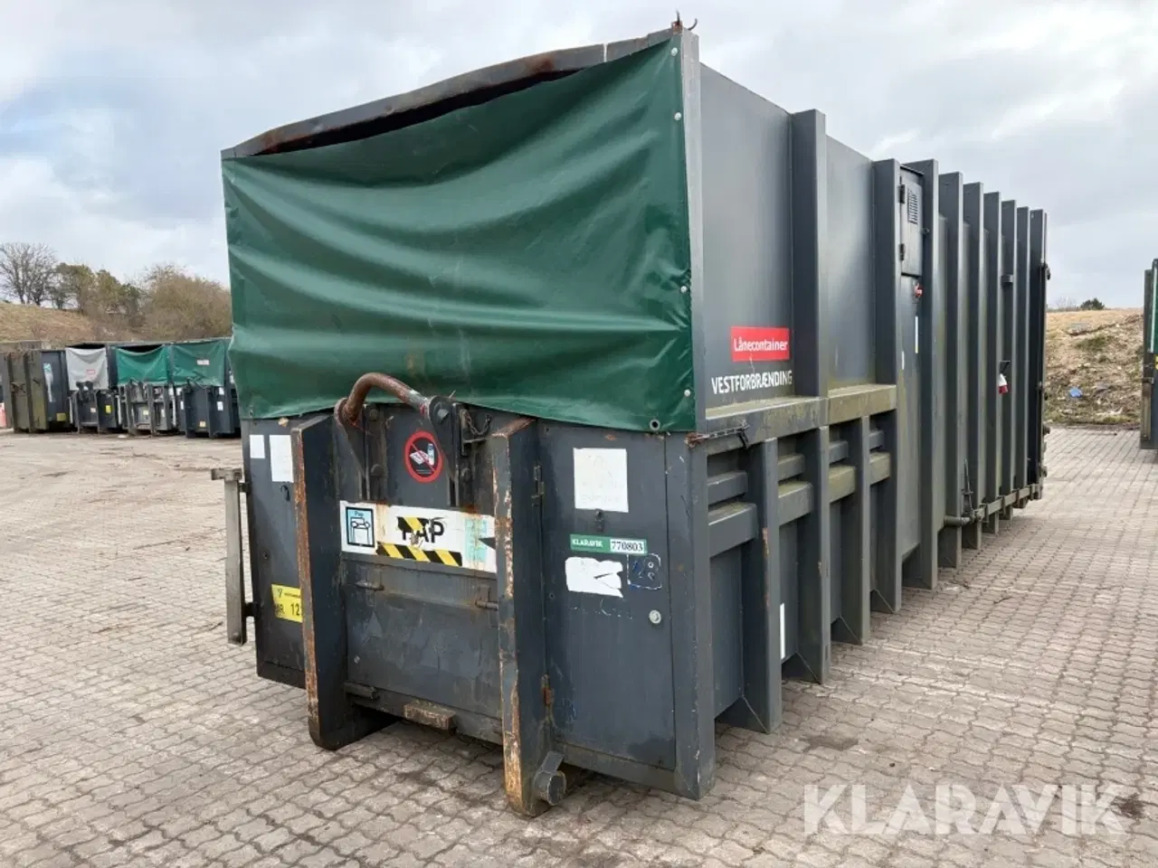 Billede 1 - Container Komprimator stationær affaldscontainer