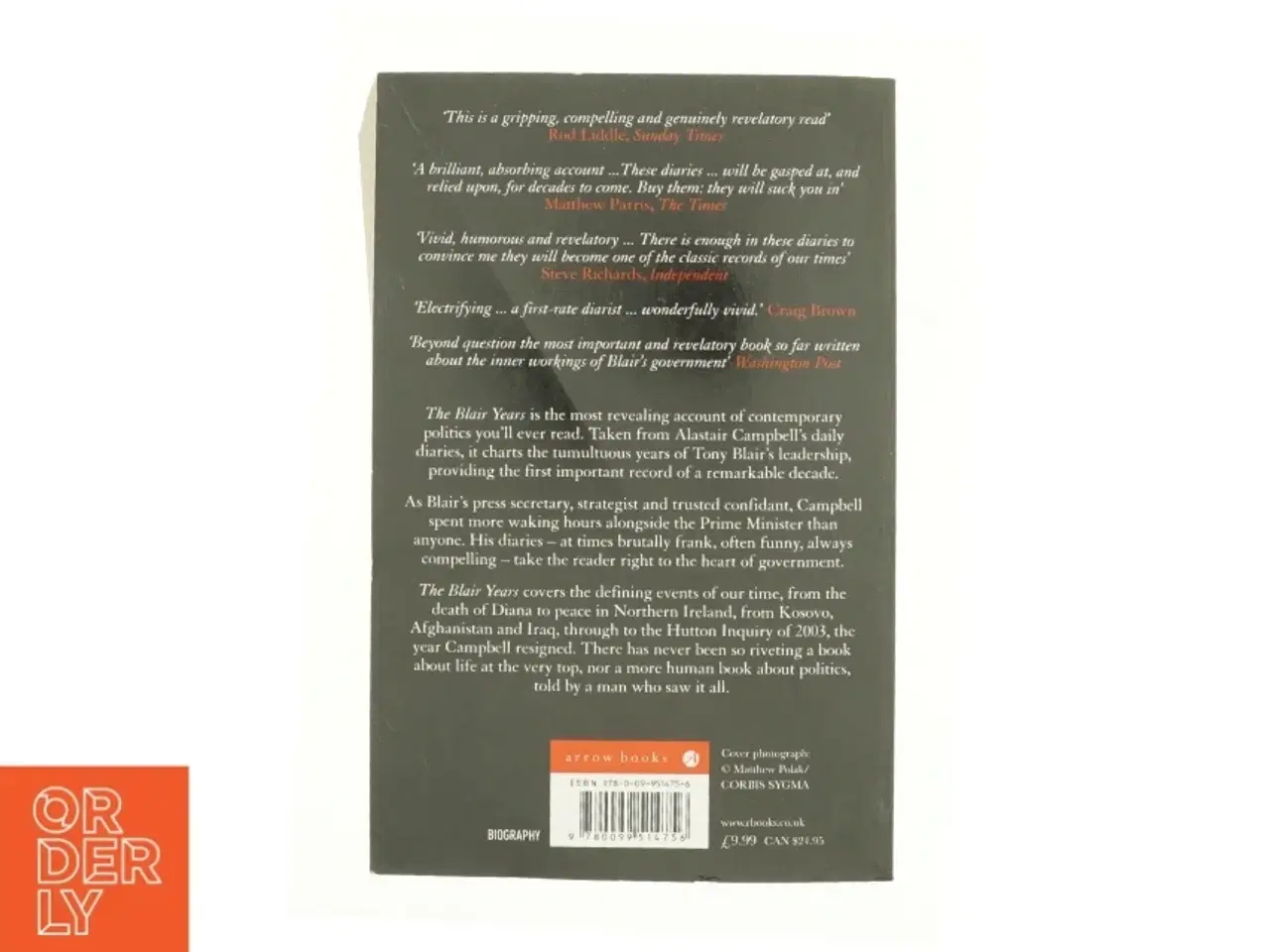 Billede 1 - The Blair years : extracts from the Alastair Campbell diaries af Alastair Campbell (Bog)