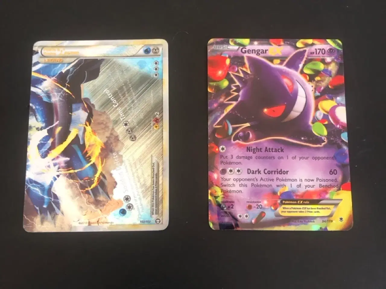 Billede 1 - Palkia & Dialga Legend samt Gengar EX Pokémon kort