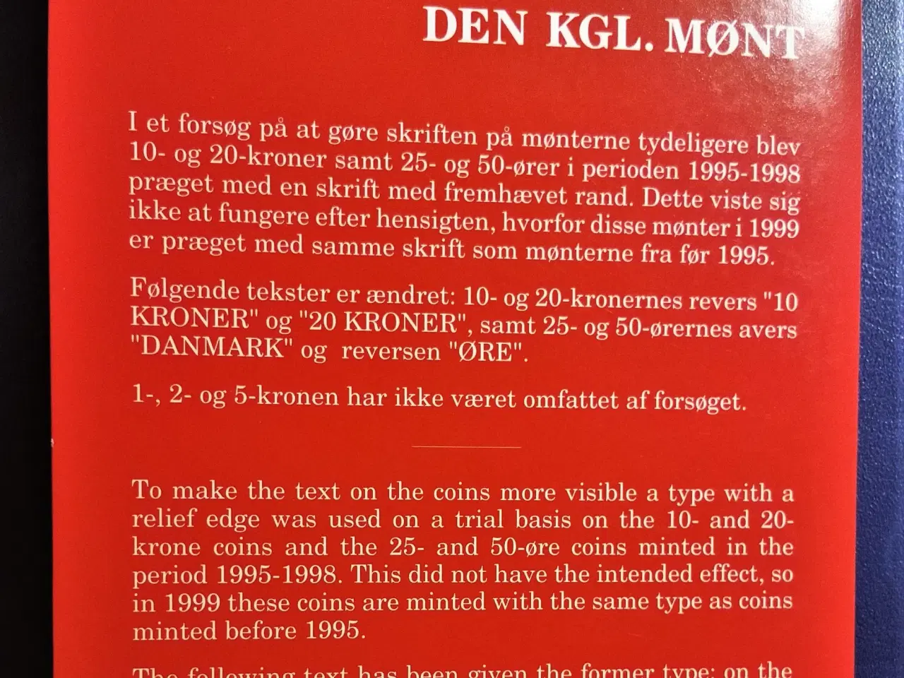 Billede 5 - DET KGL MØNTSÆT 1999  Margrethe II TOP Stand!
