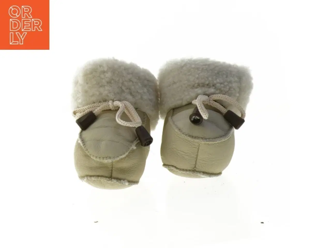 Billede 3 - Helt nye babysko i skind med pels (str. længde, 11 cm)