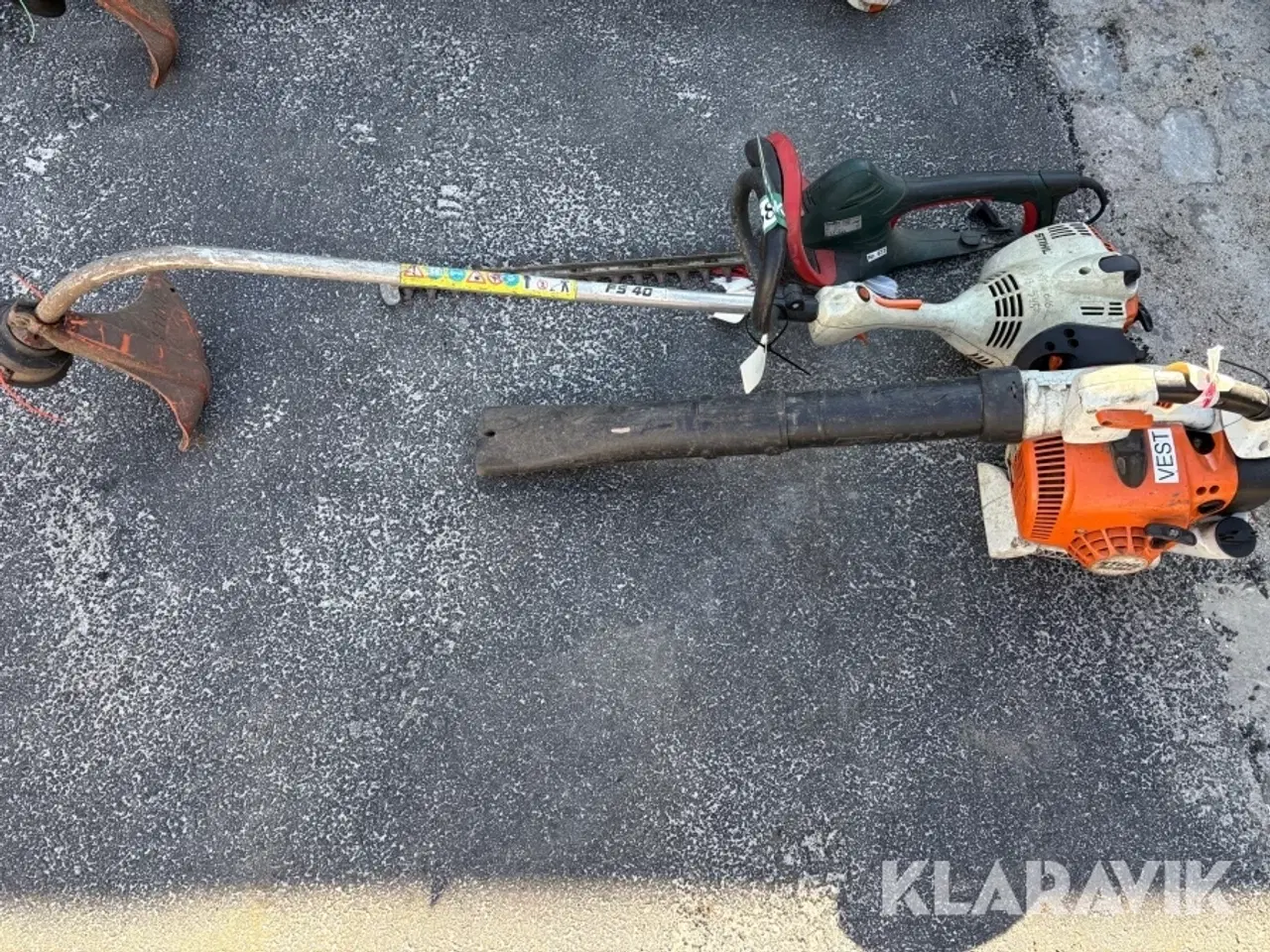 Billede 2 - Løvblæser, hækkeklipper og græstrimmer STIHL,metabo