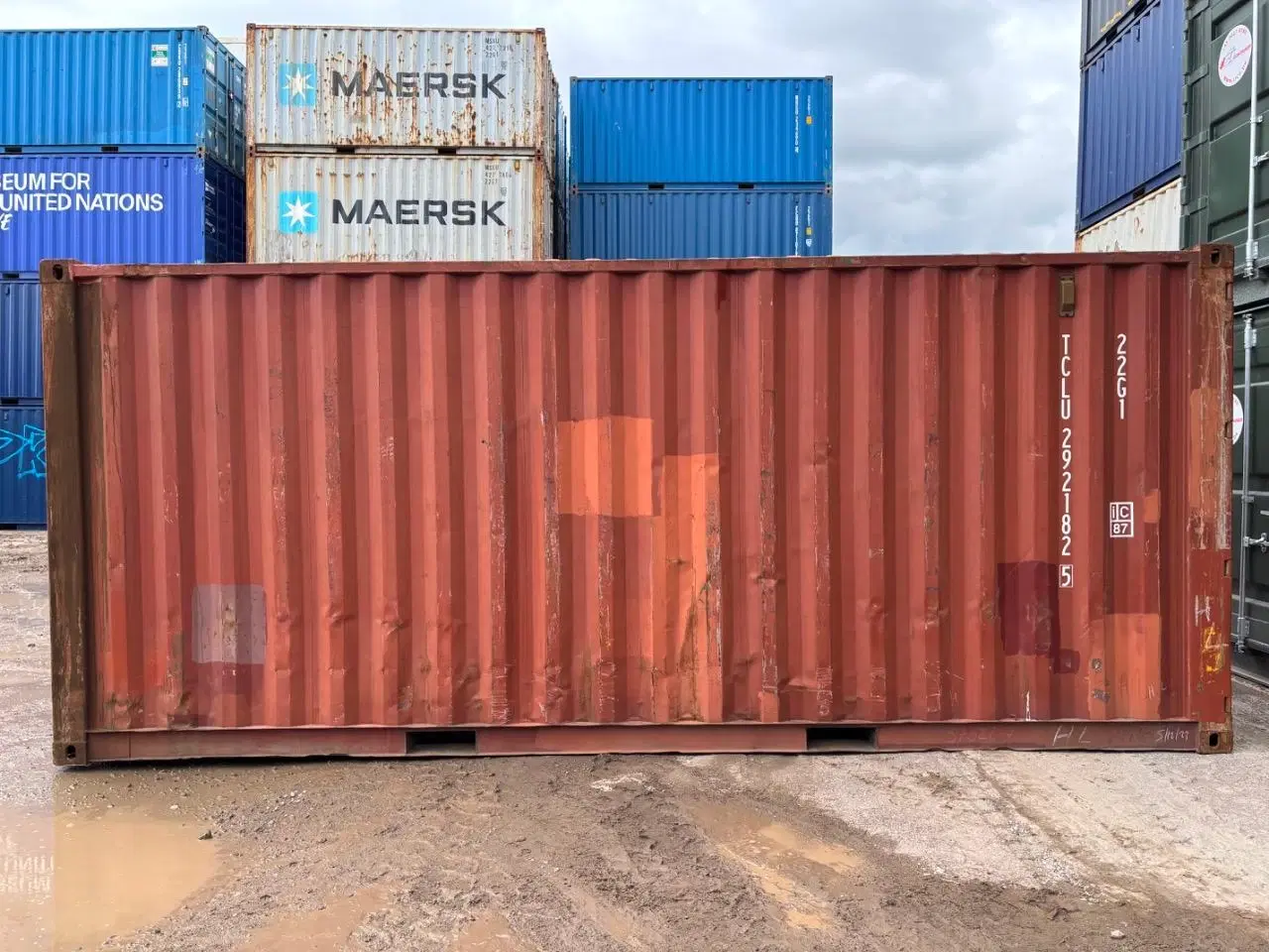 Billede 2 - 20 fods Container- ID: TCLU 292182-5 - Hvidovre