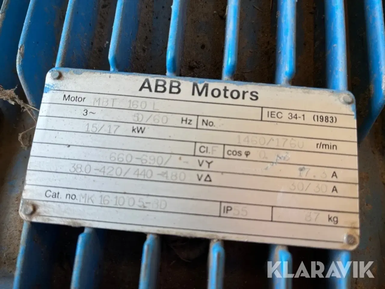 Billede 4 - Elmotor 15/17 kw ABB