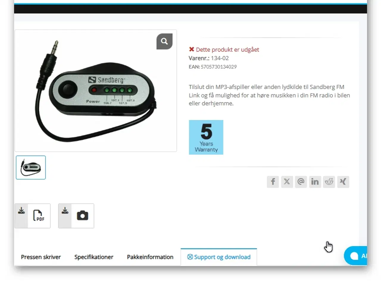 Billede 8 - Sandberg FM Link 134-02