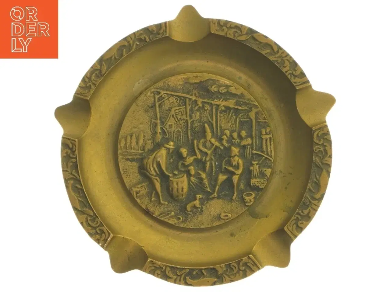 Billede 1 - Vintage askebæger med relief (str. Ø 17 cm)