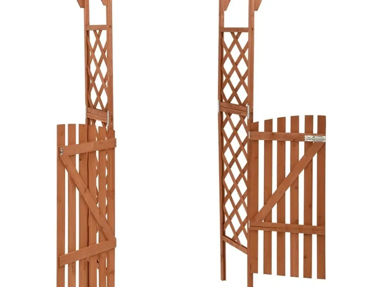 Billede 4 - Pergola med låge 116x40x204 cm massivt grantræ