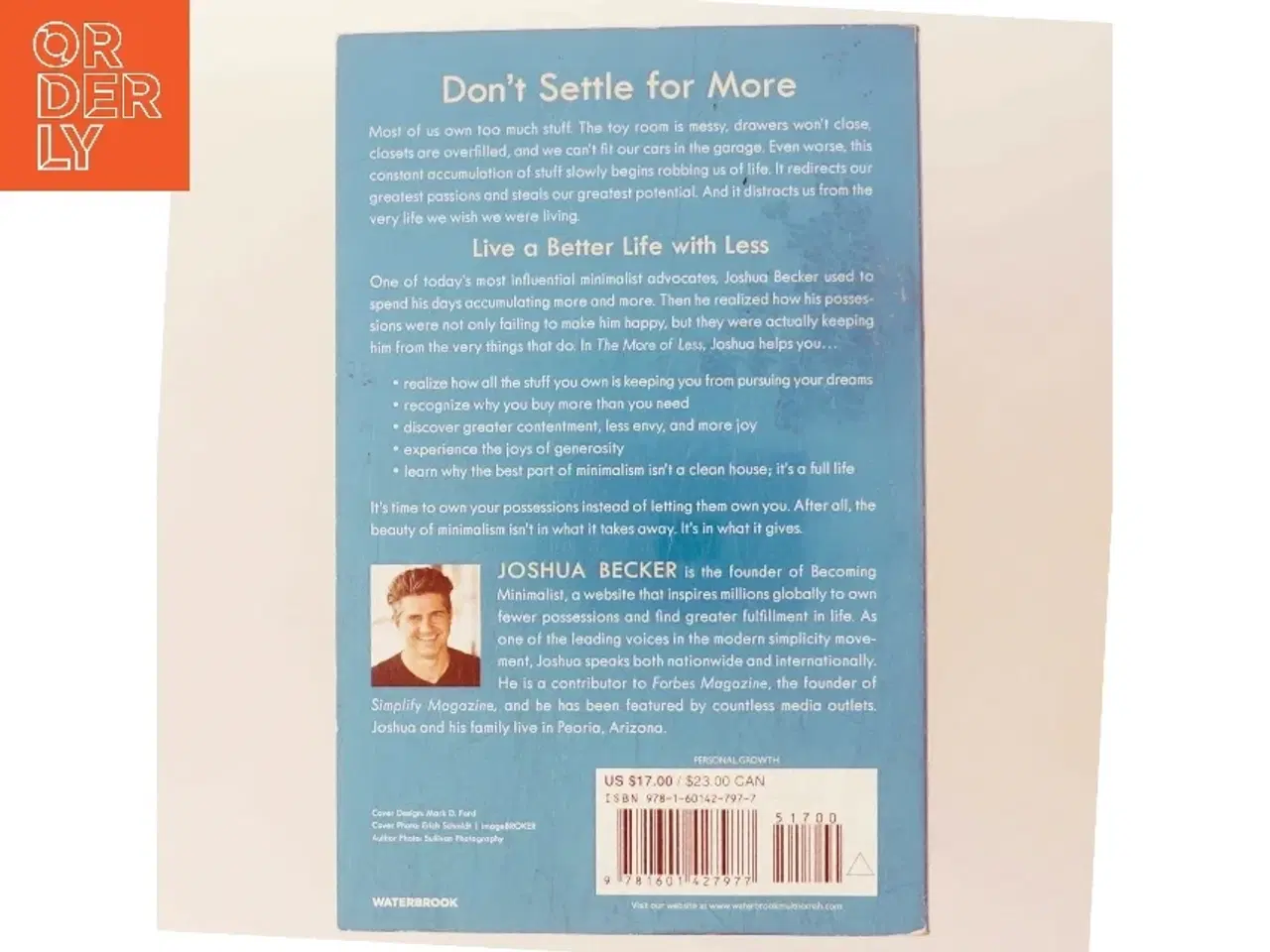 Billede 3 - The More of Less af Joshua Becker (Bog)