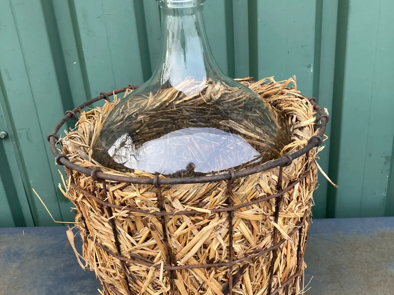 Billede 1 - Vinballon i kurv