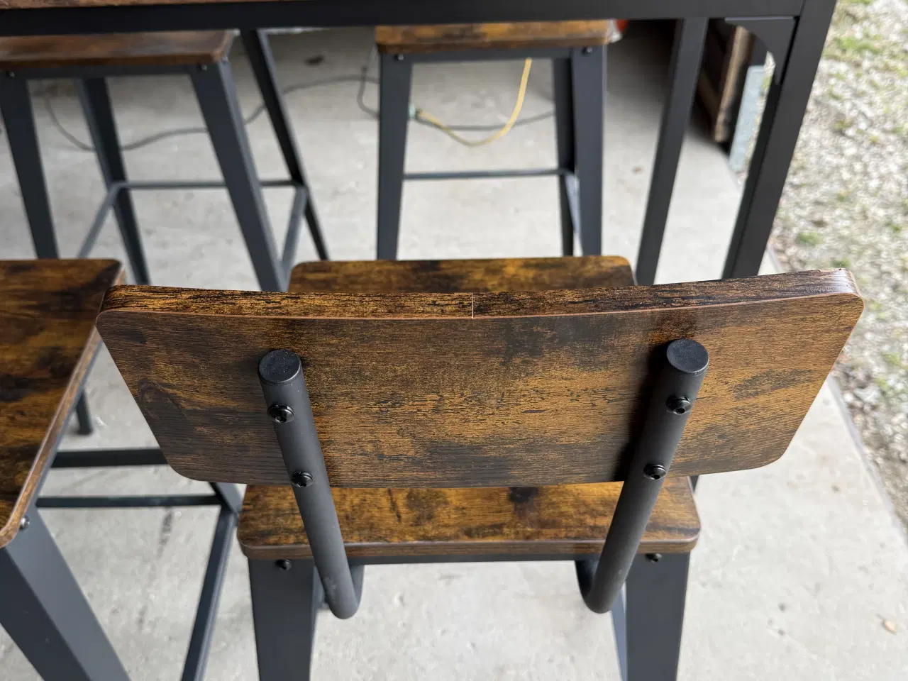Billede 8 - 4 VASAGLE barstol & bord i industrielt design