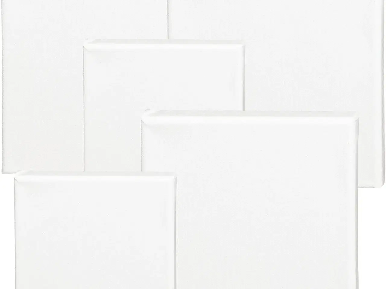 Billede 1 - Malerlærred, D: 1,6 cm, str. 15x15 cm, 360 g, hvid, 40 stk./ 1 pk.