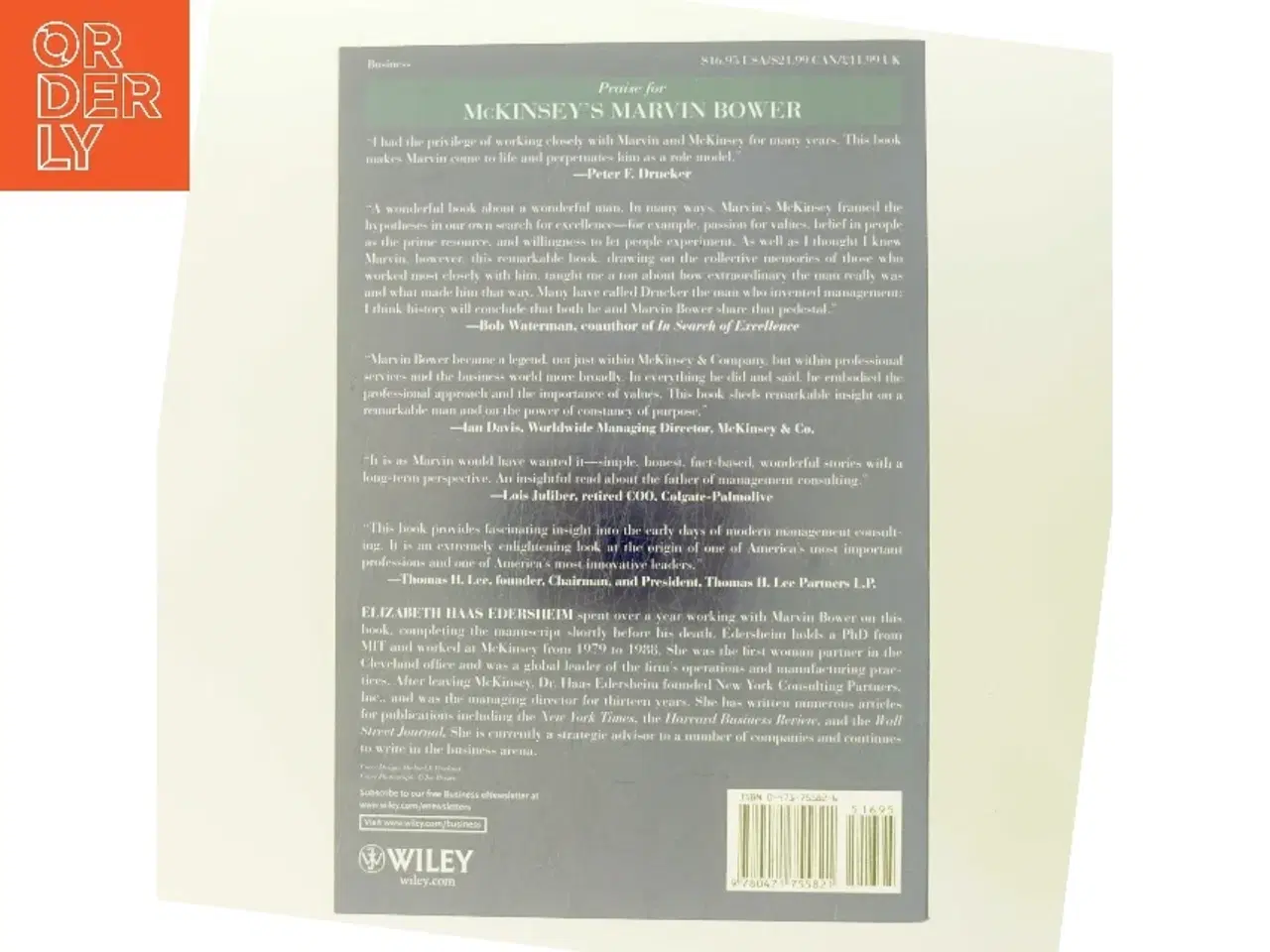 Billede 3 - McKinsey's Marvin Bower : vision, leadership, and the creation of management consulting af Elizabeth Haas Edersheim (Bog)