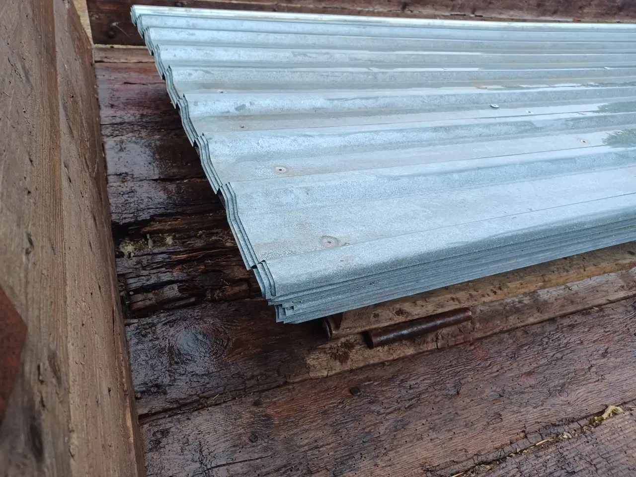 Billede 3 - Brugt galvaniseret plader 55 m2