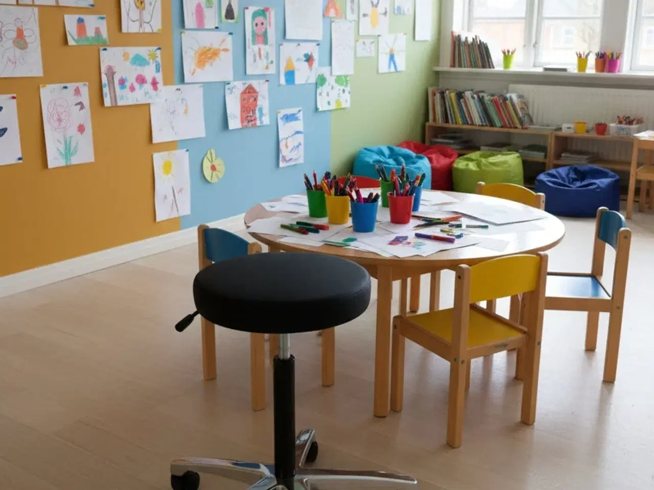 Billede 2 - RH Support 4512 Kontorstol – Sort/Krom Stel