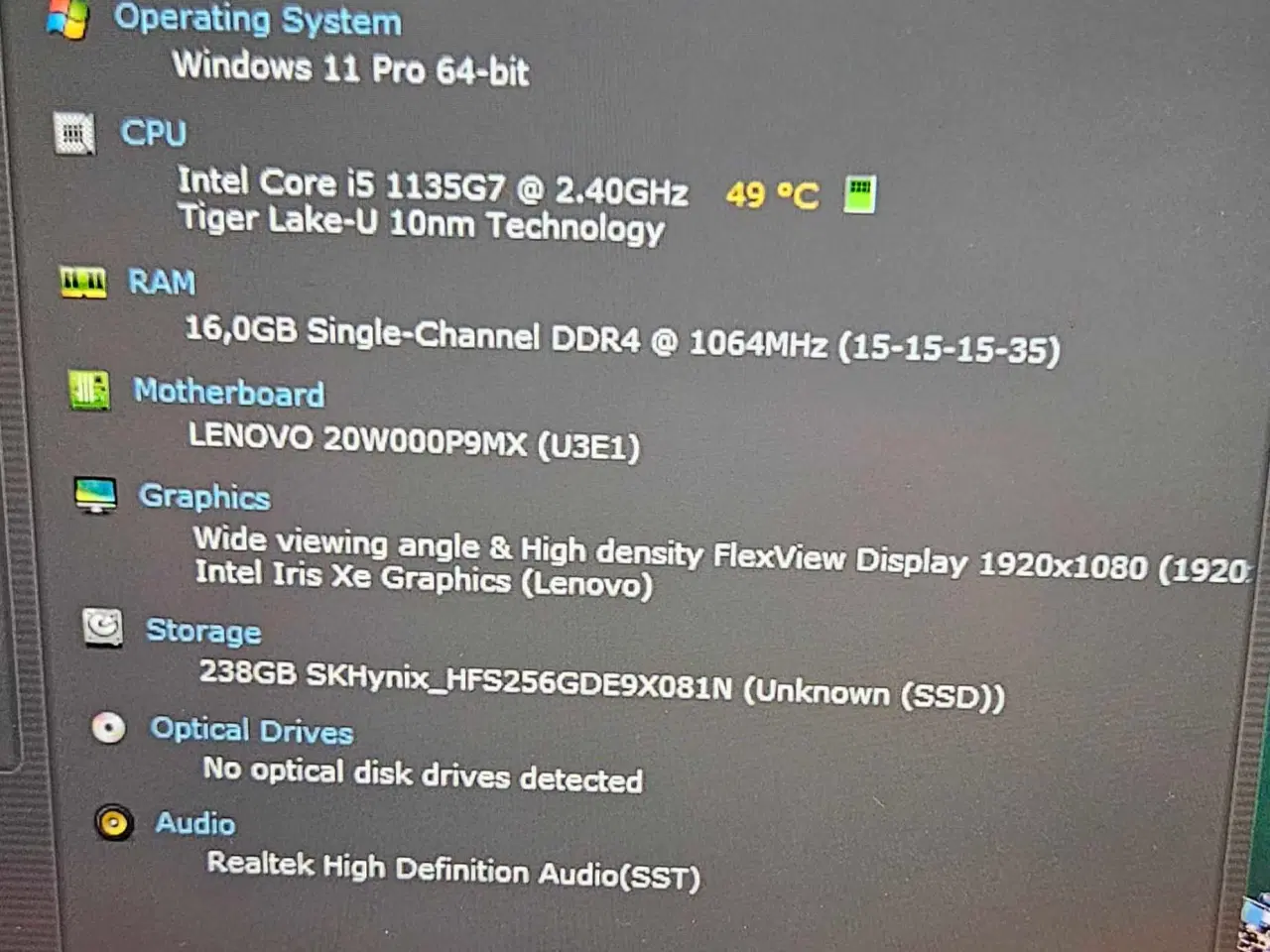 Billede 3 - Lenovo T14 G2 * i5-1135G7 * 16GB ram