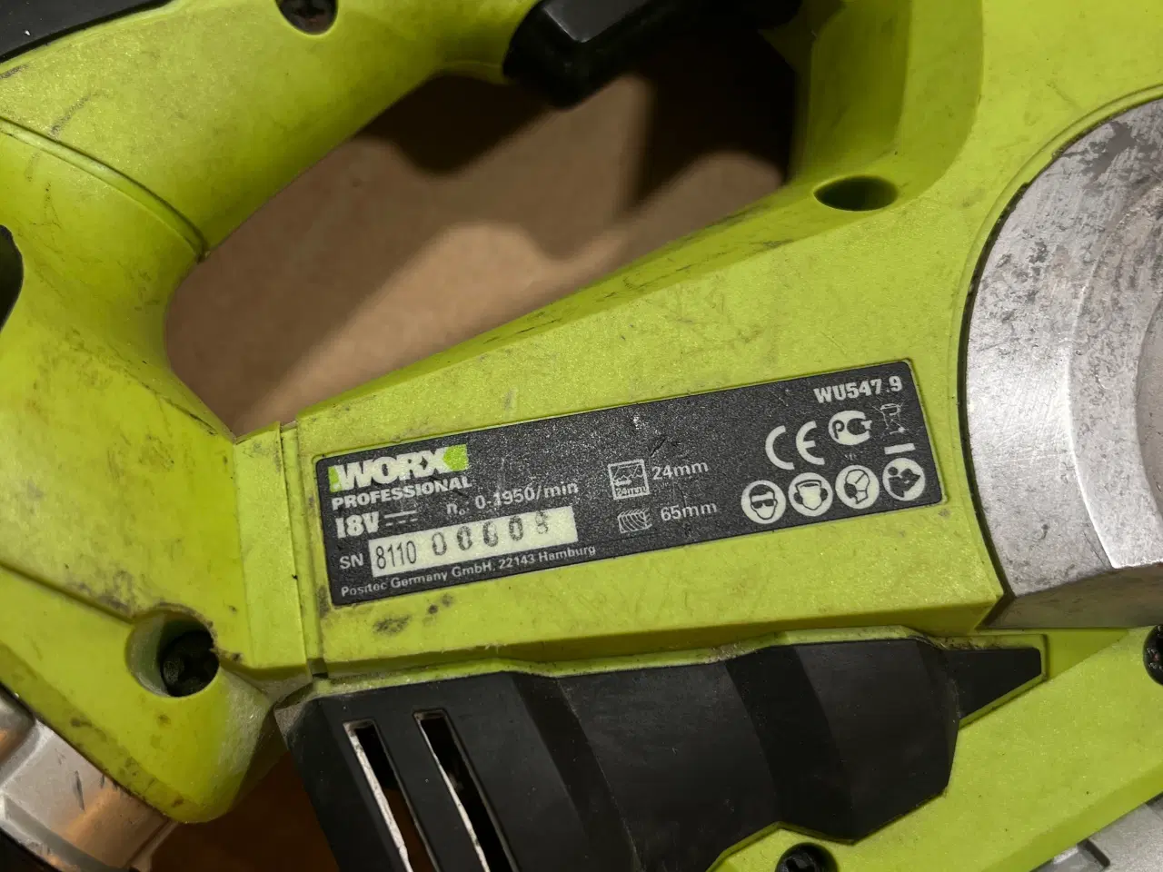 Billede 6 - Worx Professional 18V Sæt – Stiksav, Lygte & 2 Bat