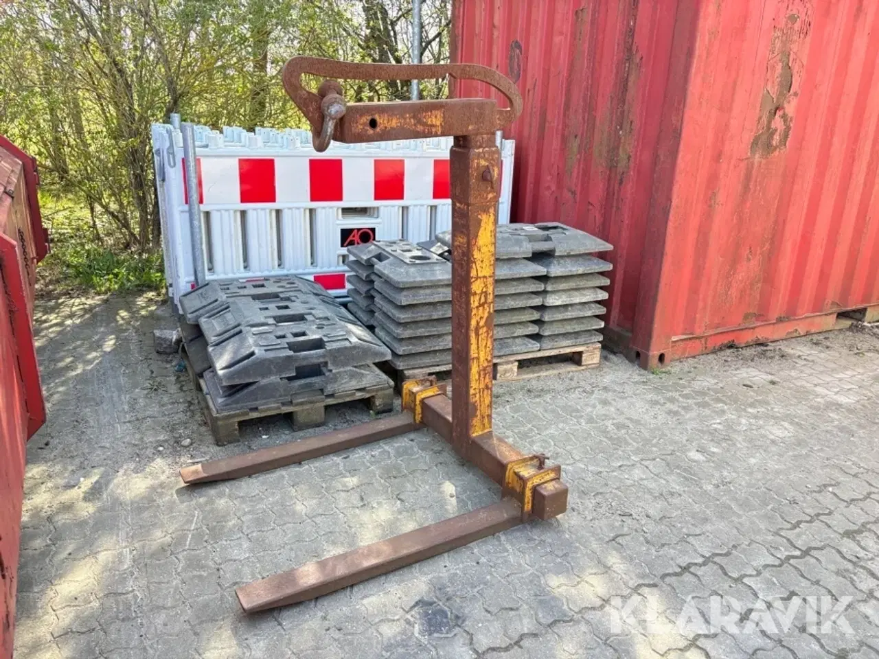 Billede 1 - Pallegafler til kran