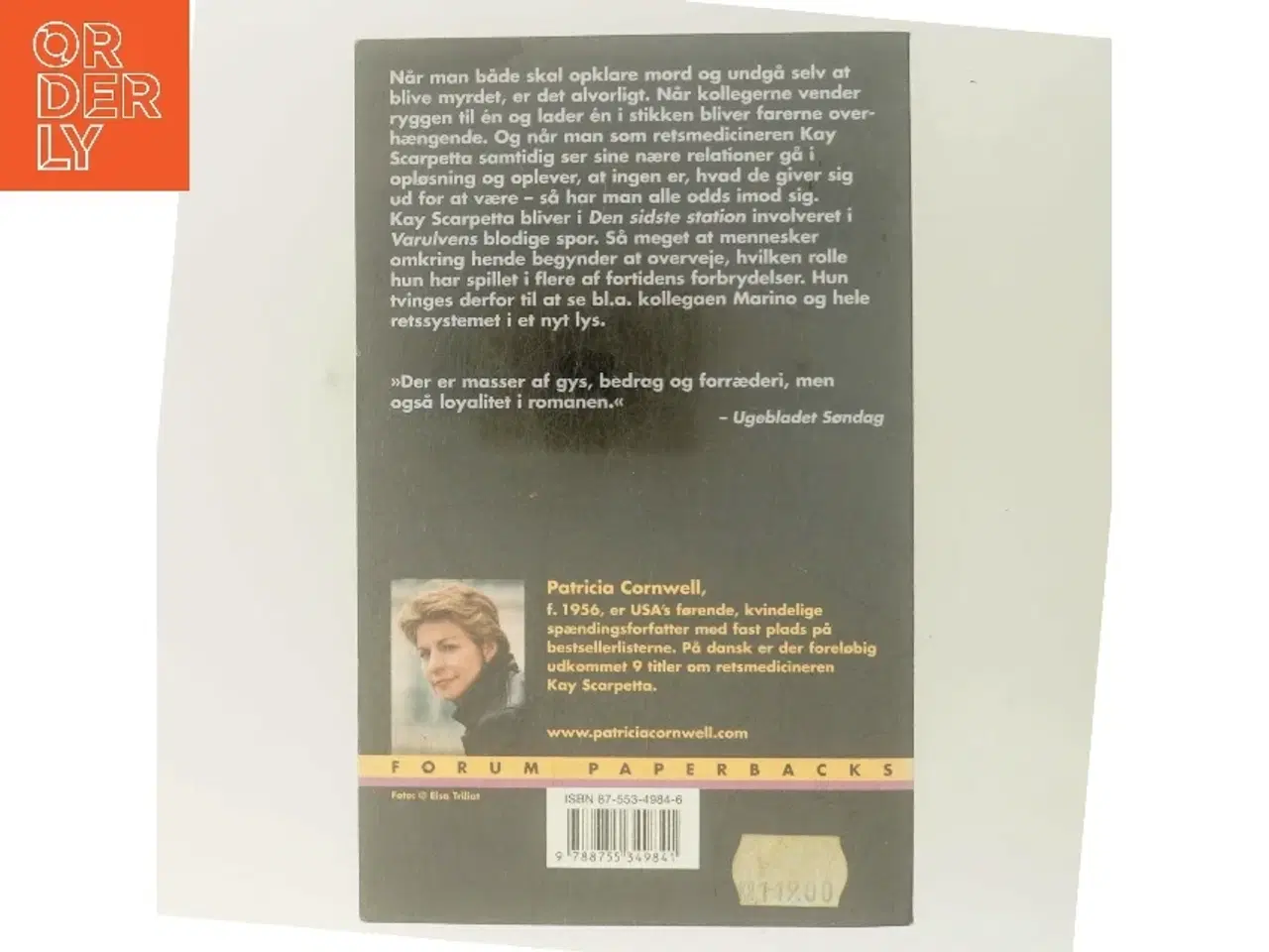 Billede 3 - Den sidste station : spændingsroman af Patricia D. Cornwell (Bog)