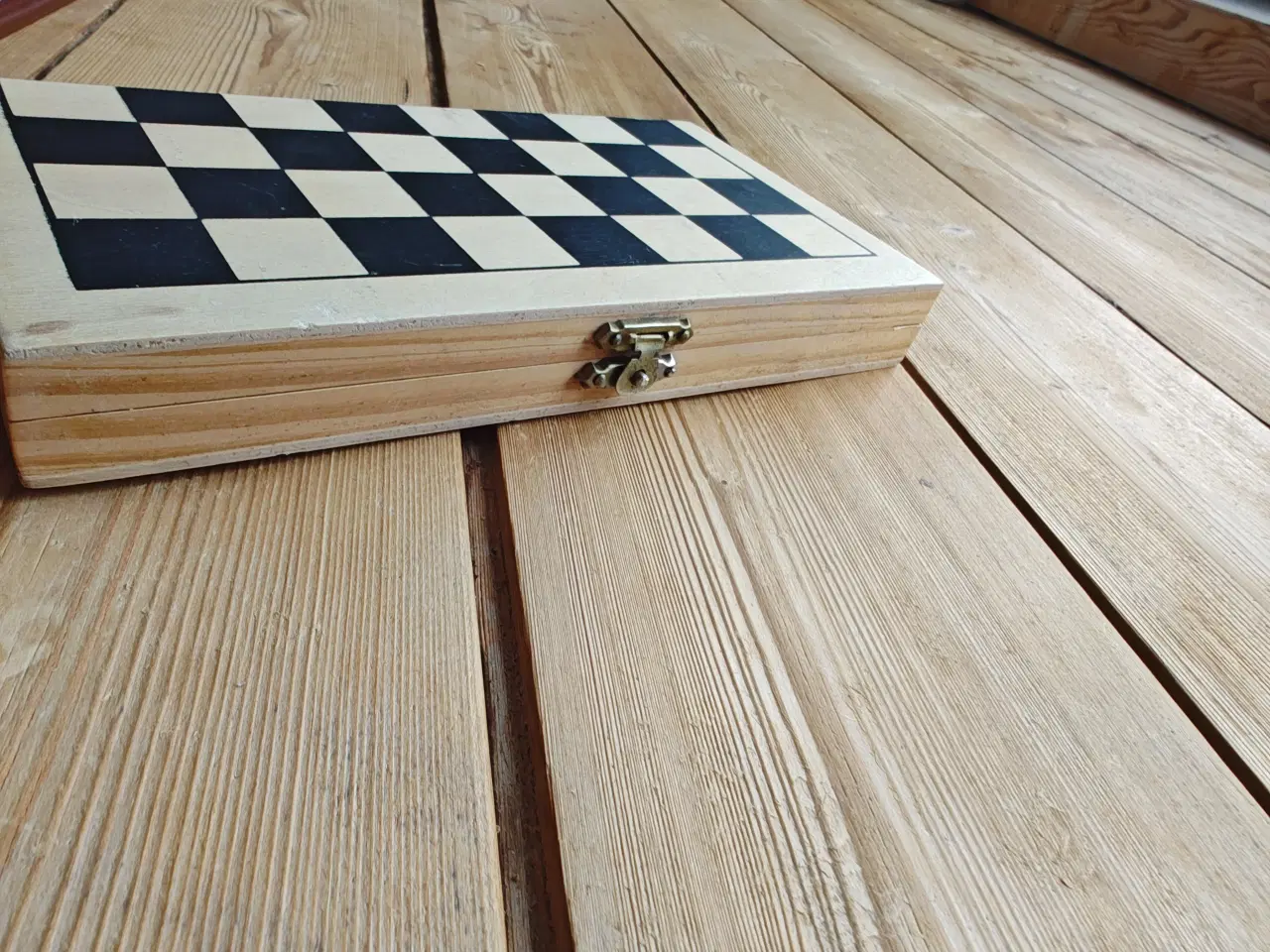 Billede 4 - Skak Brætspil i træ
