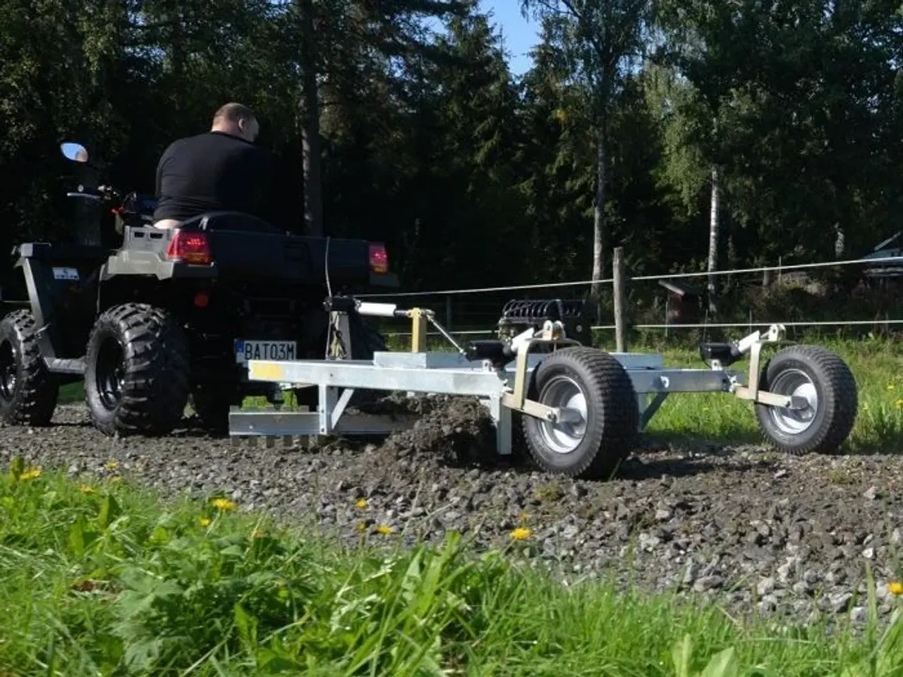 Billede 3 - Vejhøvl ATV 3-Stål med elektrisk høj og sænkbarfunktion