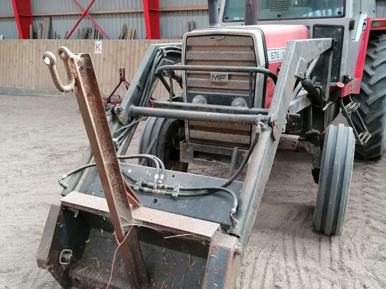 Billede 7 - Traktor med frontlæsser, Massey Ferguson 675