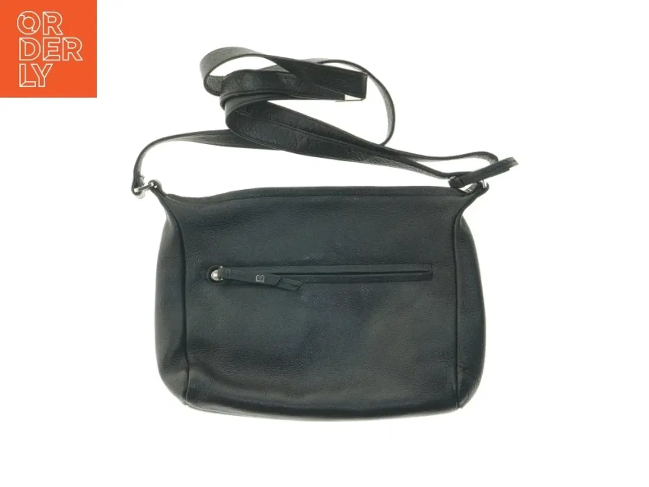 Billede 2 - Sort læderskuldertaske fra Bree (str. 32x23 cm)