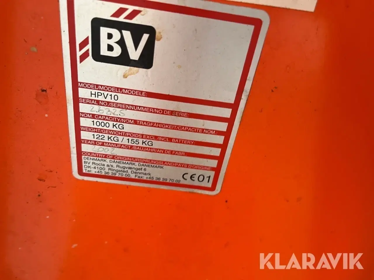 Billede 9 - Palleløfter Rocla 1000 kg