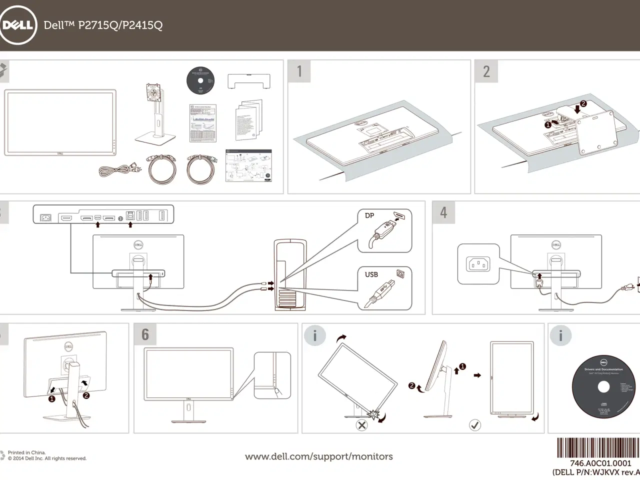 Billede 5 - Dell UltraSharp P2715Q 27tm 