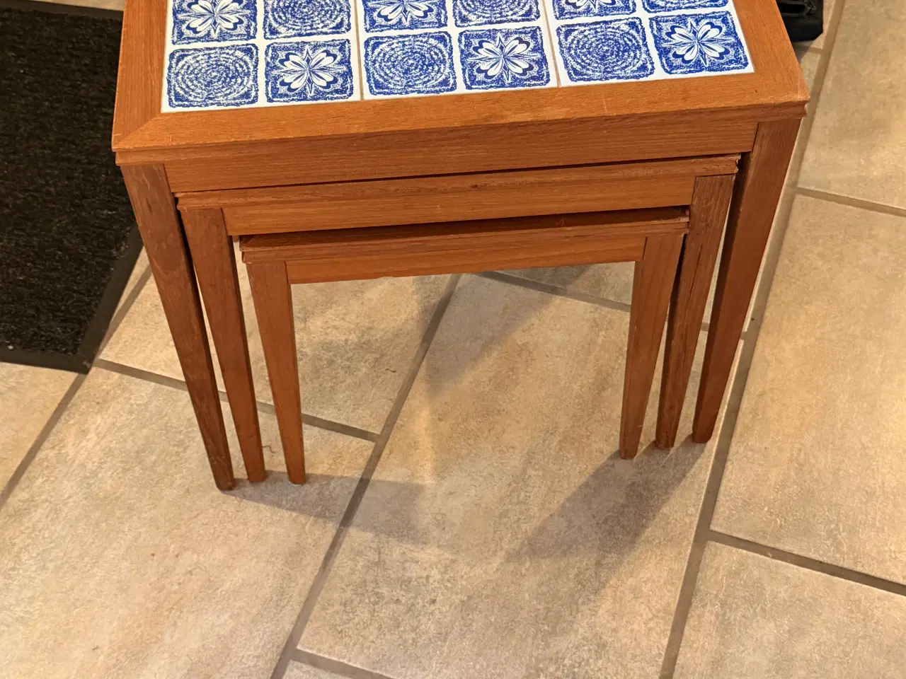 Billede 12 - Teak indkudsborde med kakler fra midt 60’erne