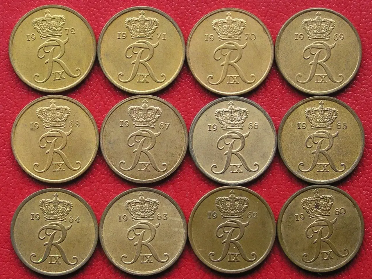 Billede 1 - 5 ører, komplet 1960 -- 1988