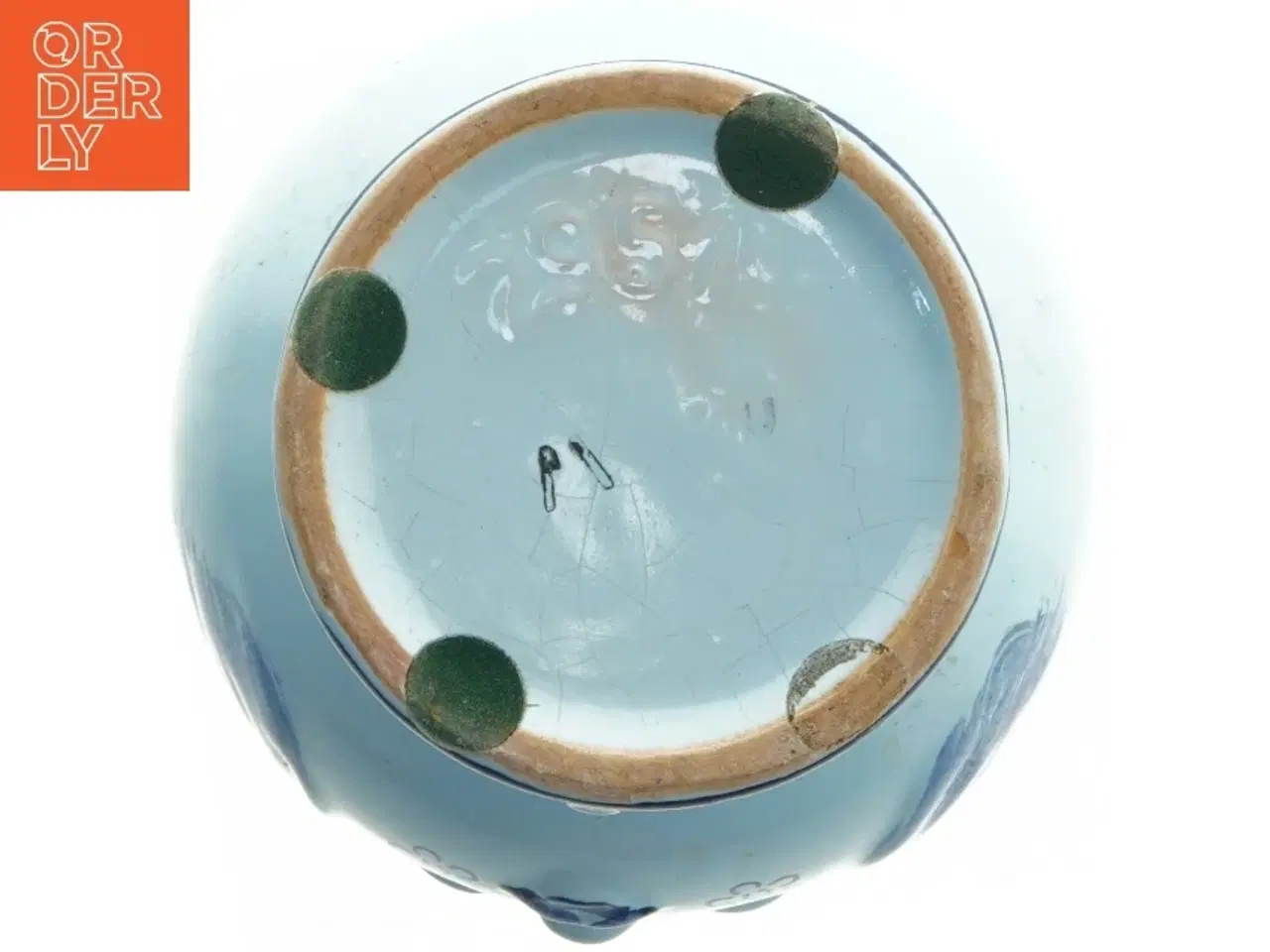 Billede 4 - Keramisk vase med ansigtsmotiv (str. Ø 15x17 cm)