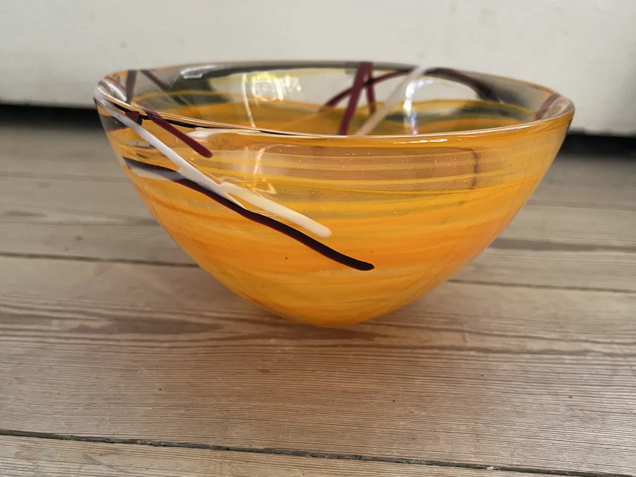 Billede 3 - Orange/gul Kosta Boda glasskål