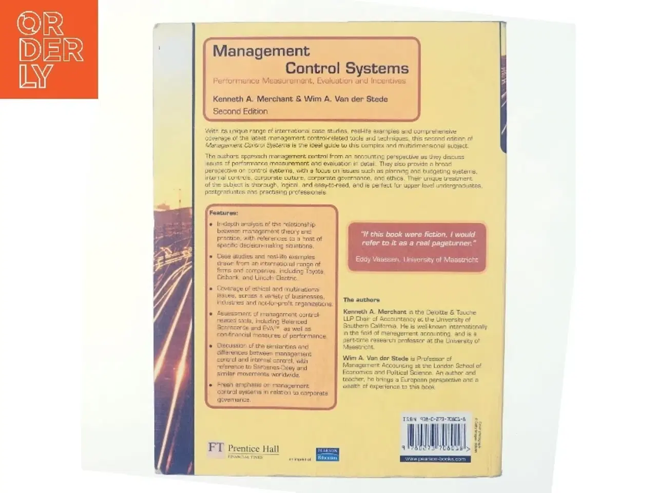 Billede 3 - Management control systems : performance measurement, evaluation and incentives af Kenneth A. Merchant (Bog)