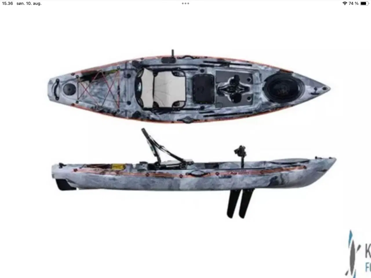 Billede 1 -  Fiske kajak Galaxy Explora Flipper