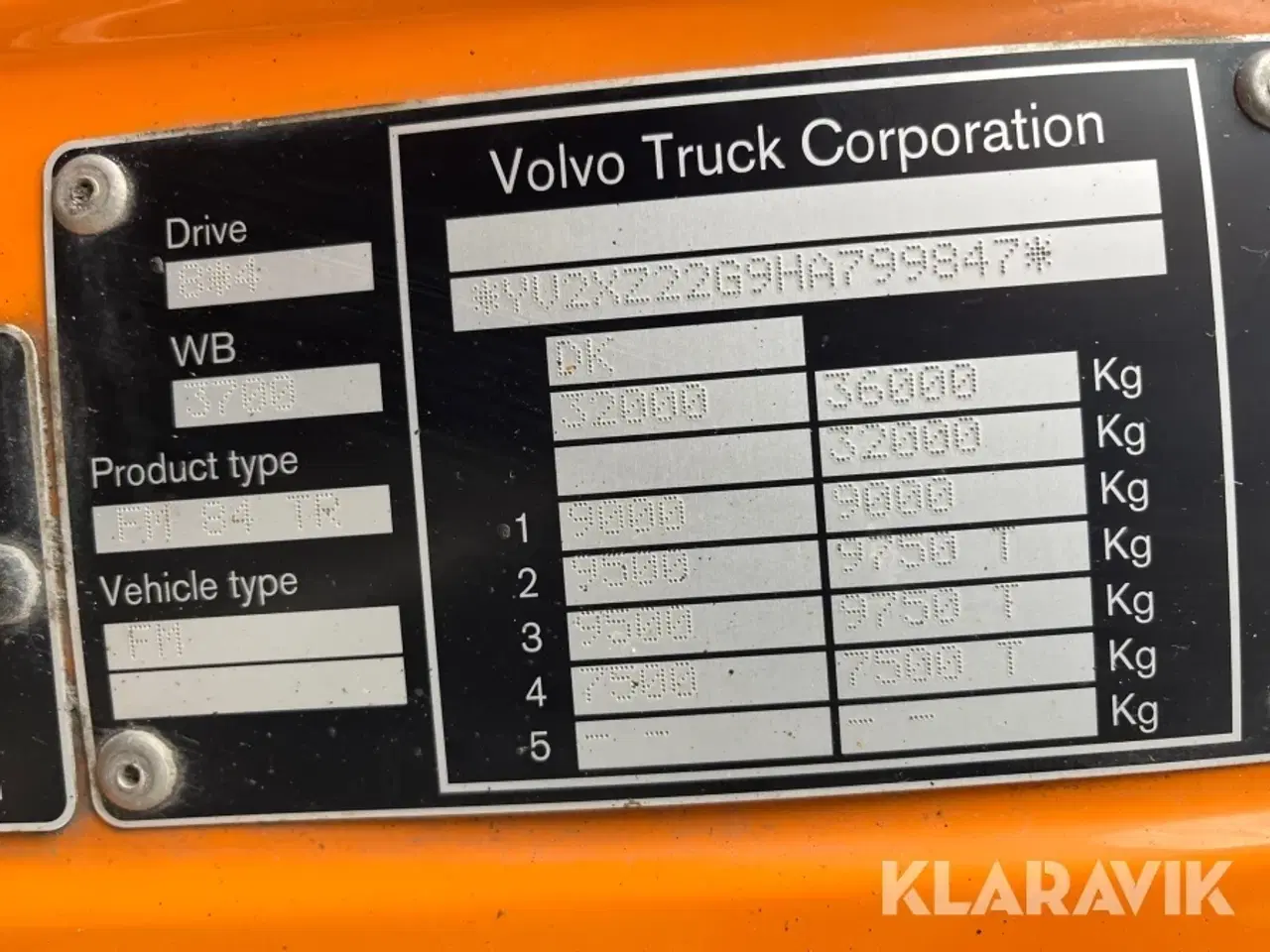 Billede 6 - Lastbil Volvo FM 410 8x4 med kroghejs