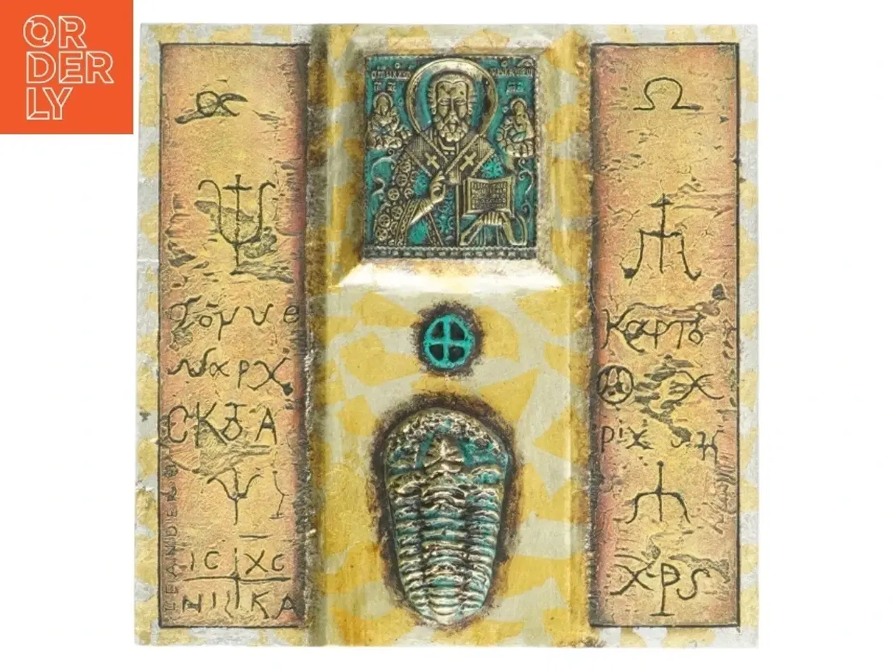 Billede 1 - Ikon med Byzantinske motiver (str. 22 x 22,5 cm)