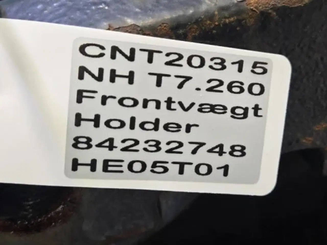 Billede 14 - New Holland T7 Frontvægt Holder 84232748