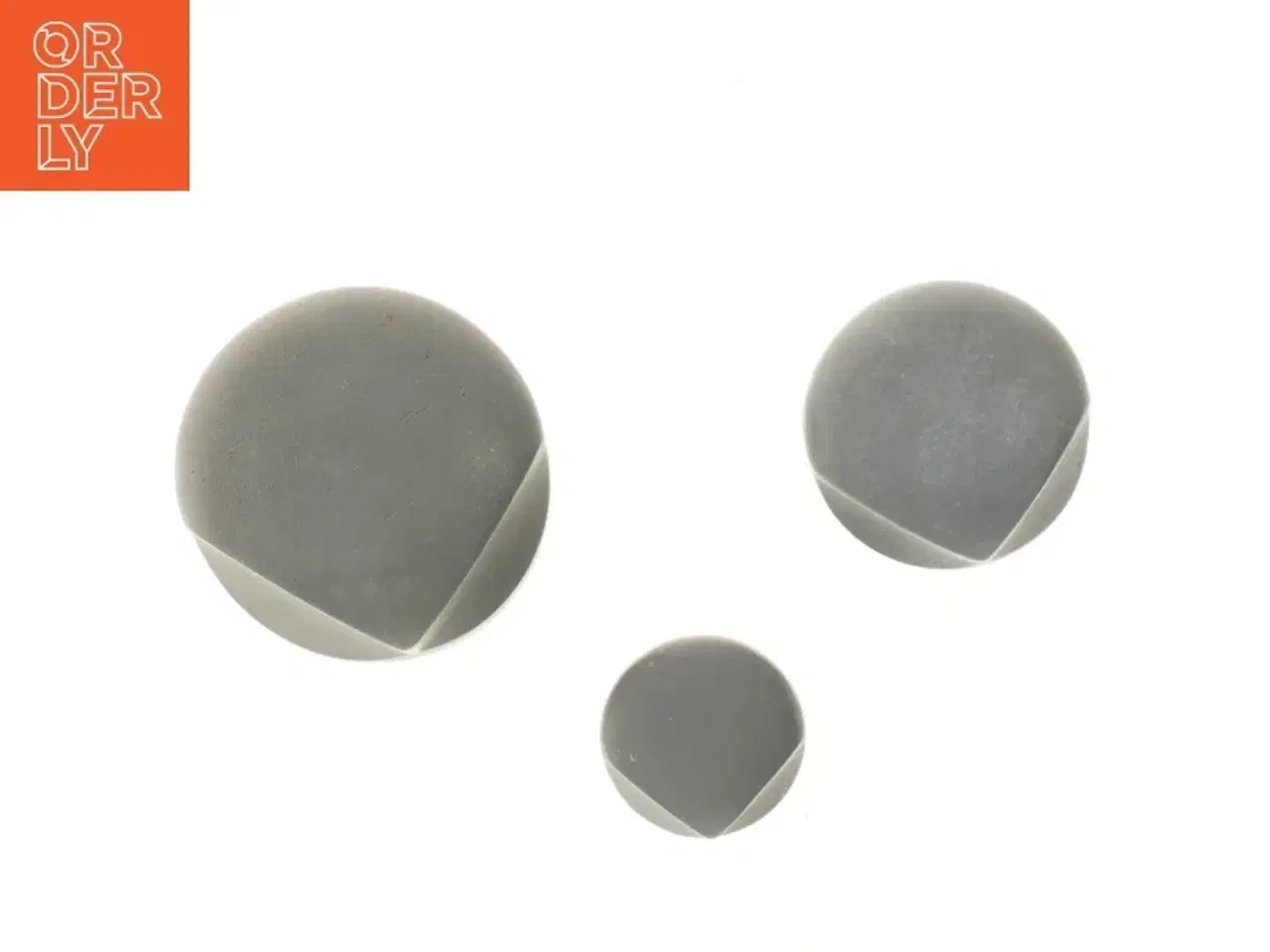 Billede 2 - Sæt af tre dekorative uglefigurer (str. 14,5x7&12x6&9x4 cm)