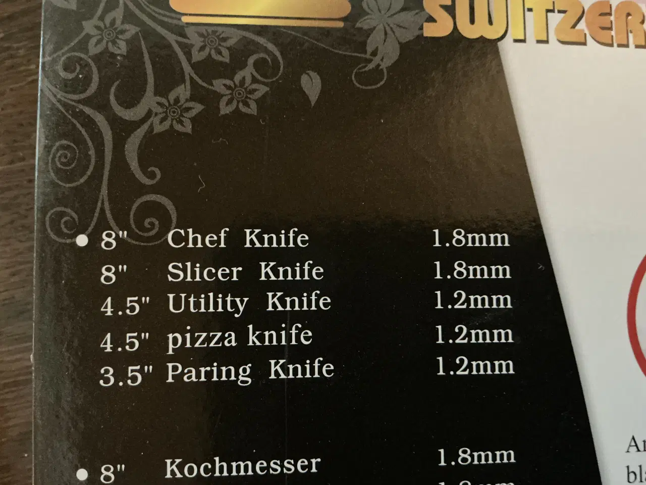 Billede 3 - Kniv sæt med 5 knive og skrællekniv.