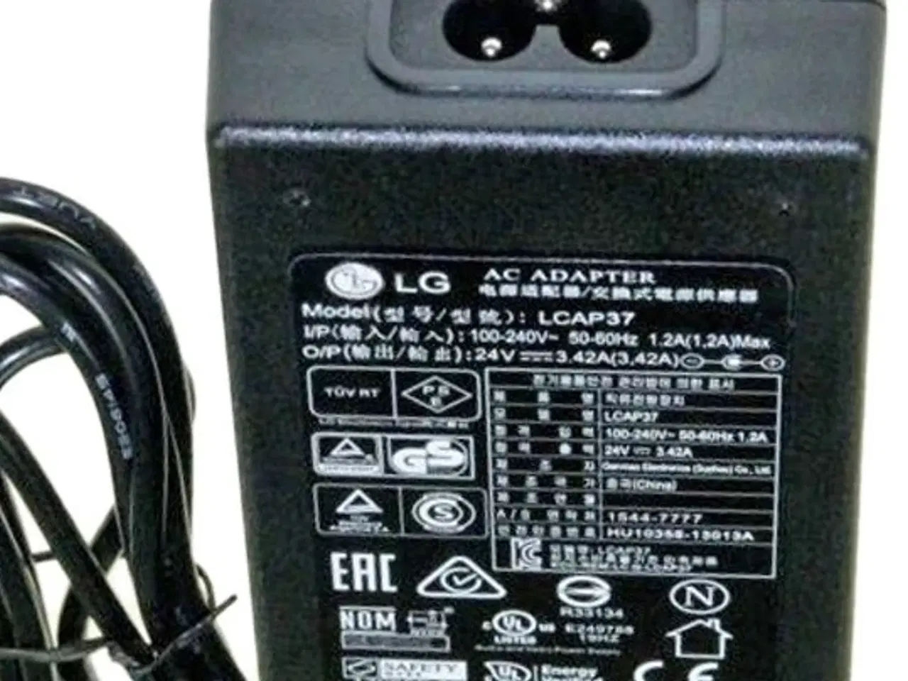 Billede 2 - Strømforsyning LG LCAP37 AC/DC Adapter 24V 3,42A