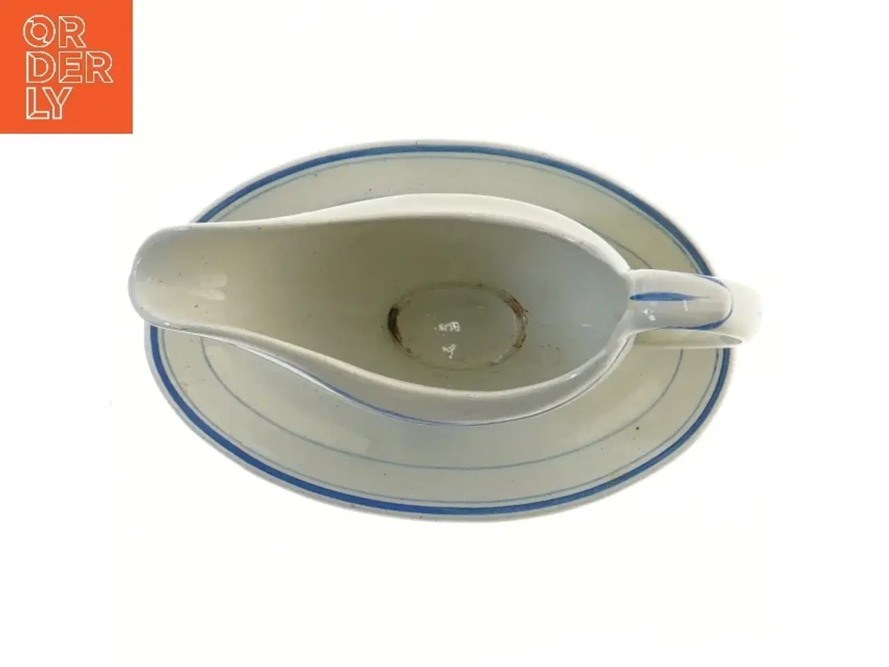 Billede 2 - Sovseskål med underkop (str. 12,5x13,5x21 cm)