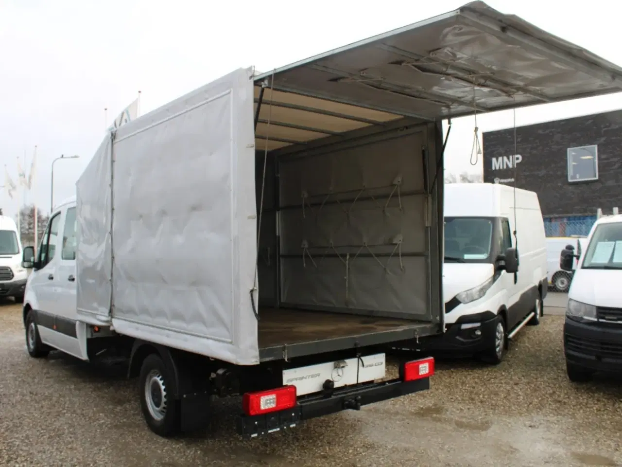 Billede 11 - Mercedes Sprinter 316 2,2 CDi A3 Mandskabsvogn m/lad RWD