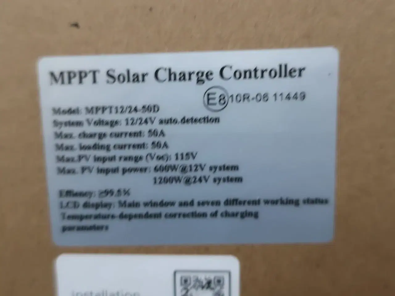 Billede 2 - 2 stk. charge controller GREEN ENERGY MPPT12/24-50D